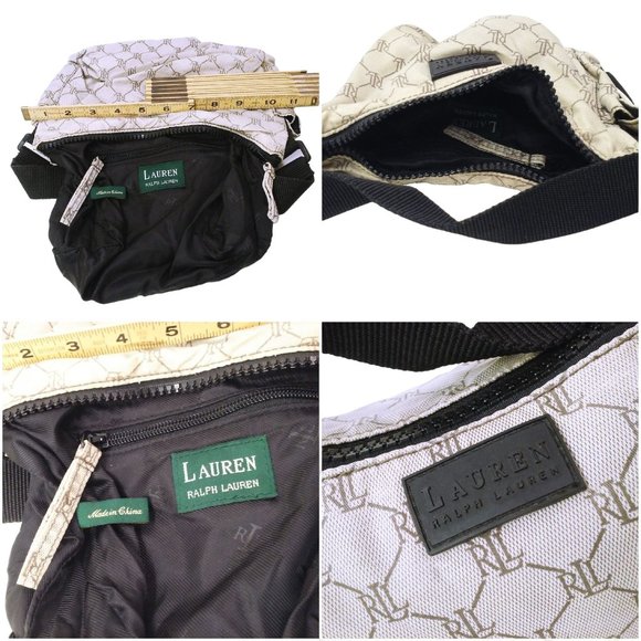 Lauren Ralph Lauren TopCarry Logo Fabric Utility Handbag 10x7 Pockets Duty-Strap - Picture 6 of 8